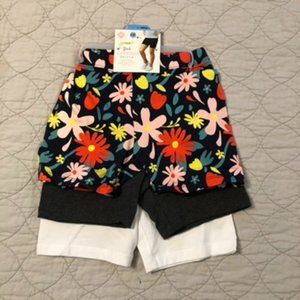 Girl's Stretch Cartwheel Shorts - 3 pair 6/6x NEW